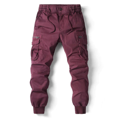 Men's Solid Color Casual Cargo Pants in Multiple Colors