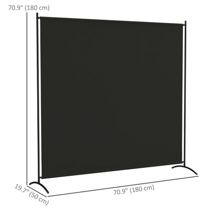 Single Panel Room Divider, UV30+ Privacy Screen, Indoor Outdoor Privacy Panel with Stable Base, Beige
