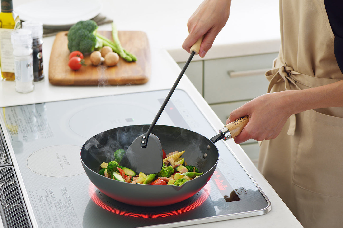 Yoshikawa Cook-Pal Ren Deep Fry Pan 20CM CARBON STEEL | MADE IN JAPAN