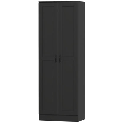 69" Tall Pantry Cabinet with Adjustable Shelves, Modern Kitchen Pantry Cabinet with Soft Close Doors, Black