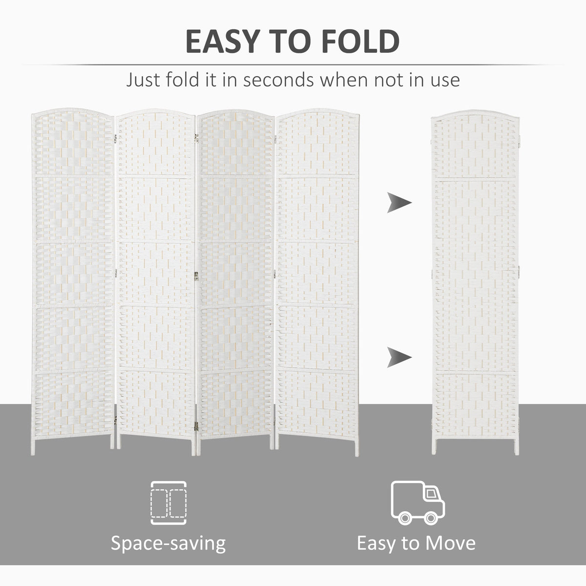 6ft Folding Room Divider, 3 Panel Wall Partition with Wooden Frame for Bedroom, Home Office, Natural