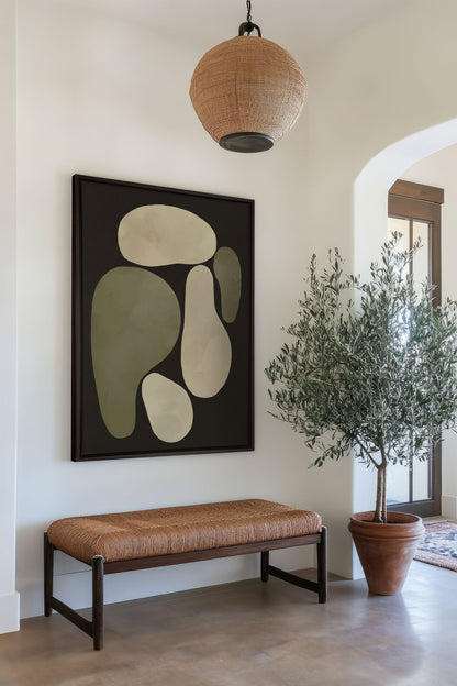 ROCHES, Oeuvre sur toile étirée