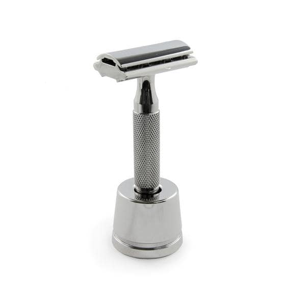 Rockwell Inkwell Razor Stand - White Chrome