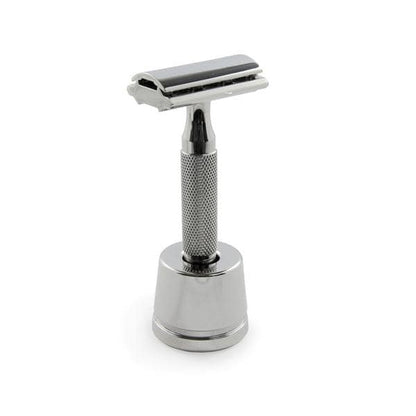 Rockwell Inkwell Razor Stand - White Chrome