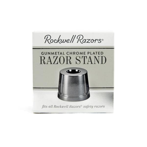 Rockwell Inkwell Razor Stand - Gunmetal Chrome