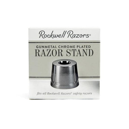 Rockwell Inkwell Razor Stand - Gunmetal Chrome