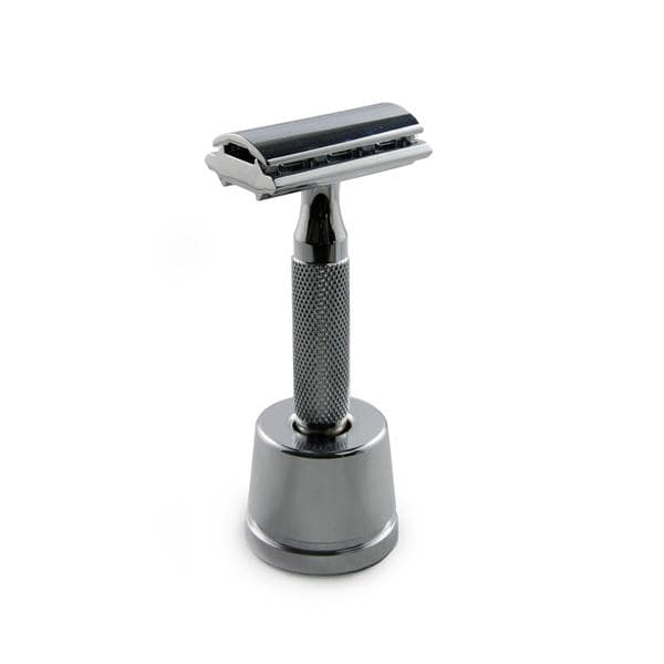 Rockwell Inkwell Razor Stand - Gunmetal Chrome