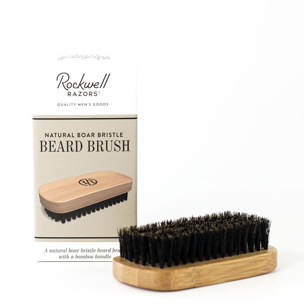 Rockwell Beard Brush with Natural Boar Bristle