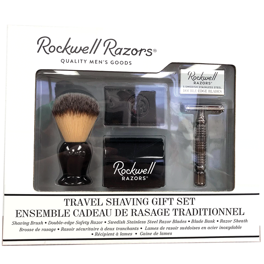 Rockwell R1 Travel Shaving Set - Gunmetal (All-in-One Gift Kit)
