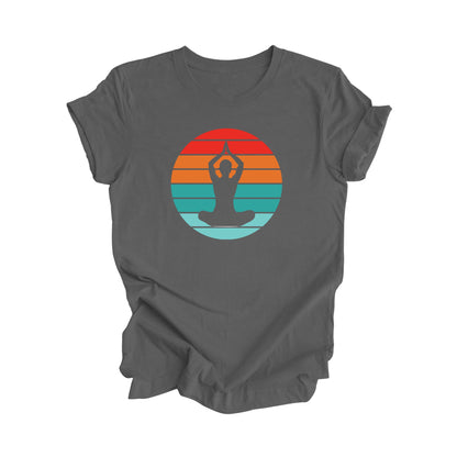 Retro Yoga - Yoga Gift, Meditation Shirt, Yoga T-shirt, Yoga Lover Gift, Yoga Teacher Shirt, Wellness Shirt, Self Care Shirt - Inspired X