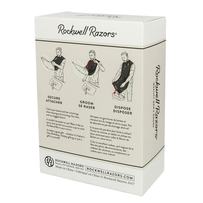 Rockwell Razors Beard Bib and Manicure set Display Bundle