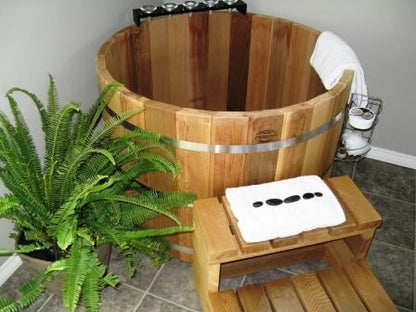 Fluid Float Japanese Cedar Soaking Tub