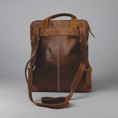 Rugged Earth Leather Backpack