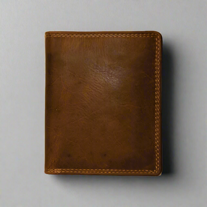Rugged Earth Men's Leather Wallet with Coin Pocket