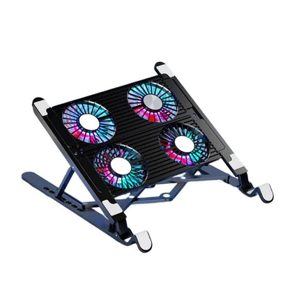 Foldable Laptop Cooling Pad with 4 Fans — Portable Stand for 13–17.3 Inch Laptops