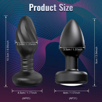 APP-Controlled Rotating LED Butt Plug