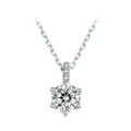 Glamorous Gem 1ct Moissanite Sterling Silver Pendant Necklace