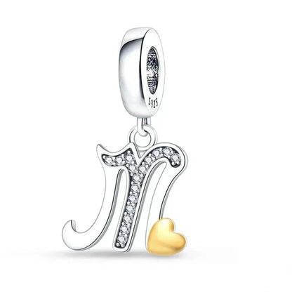 Spell It Out with Style: Alphabet Charms for Bracelets (925 Silver)