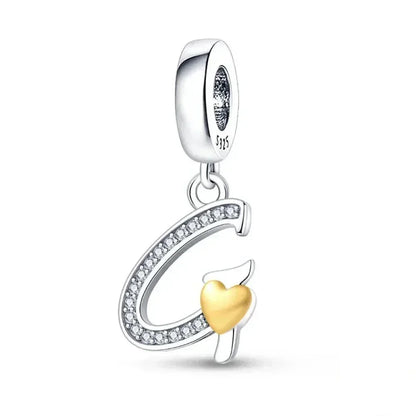 Spell It Out with Style: Alphabet Charms for Bracelets (925 Silver)