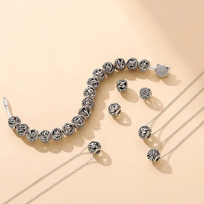 925 Sterling Silver Alphabet Charms - A To Z Letter Collection For Diy Jewelry Making