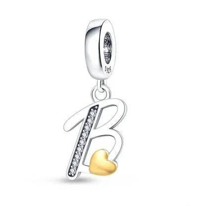 Spell It Out with Style: Alphabet Charms for Bracelets (925 Silver)
