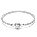 Sterling Silver Mesh Charm Bracelet – “Forever Love” Bead