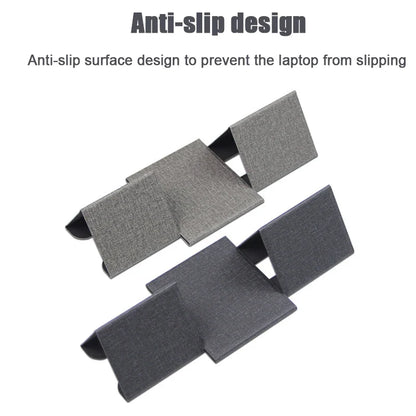 Portable Laptop Holder Desk Folding Desk Support PU Leather Stand Laptop Expansion Cooling Laptop Adjustable Stand Rack Bracket