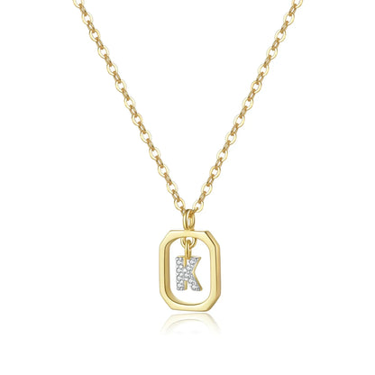 Sterling Silver Initial Necklace