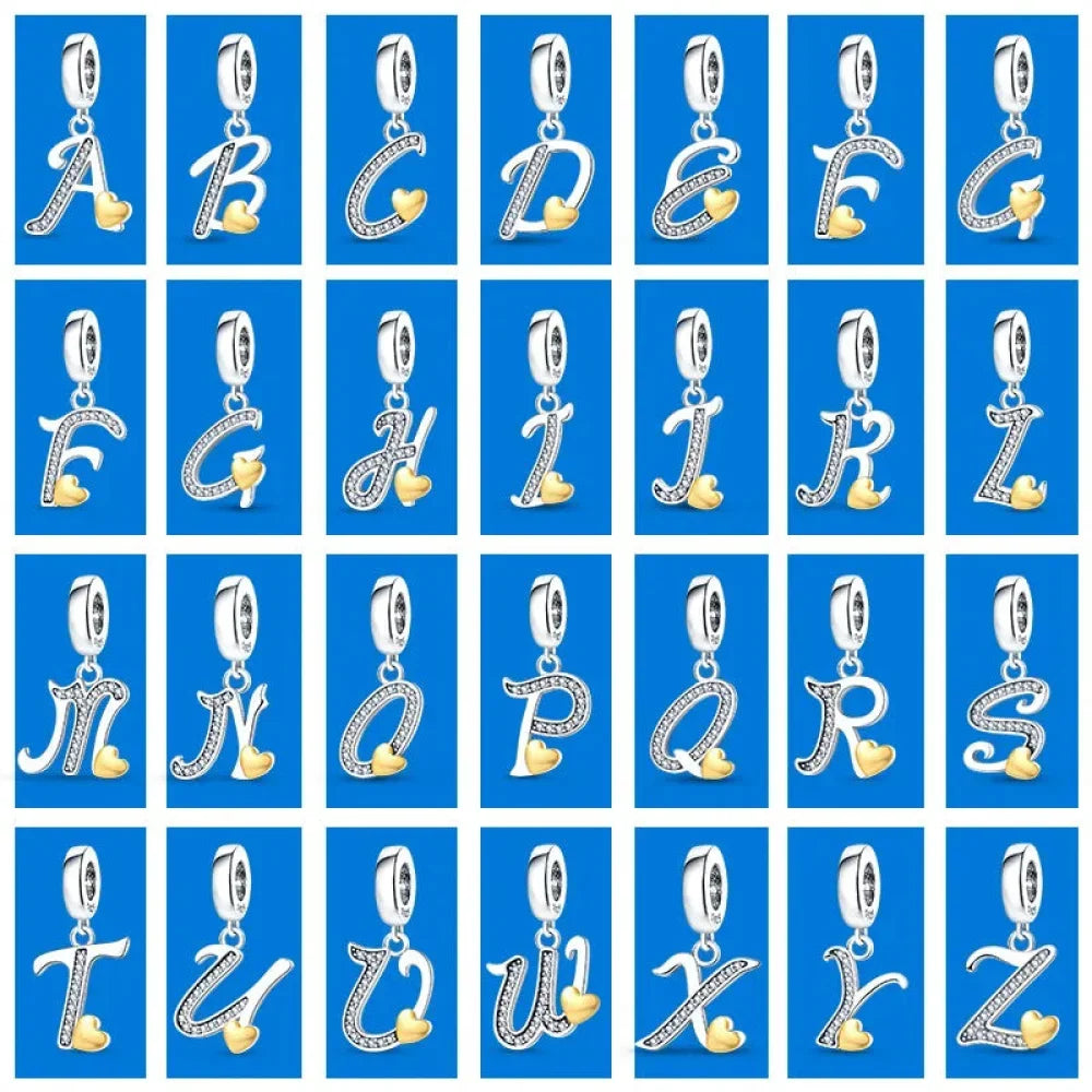 Spell It Out with Style: Alphabet Charms for Bracelets (925 Silver)