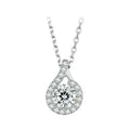 Dazzling 1ct Moissanite Sterling Silver Pendant Necklace