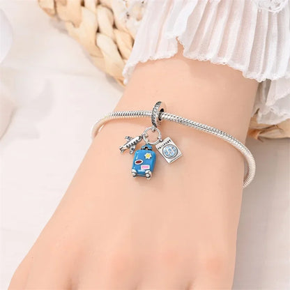 Passport to Adventure Sterling Silver Travel Charm