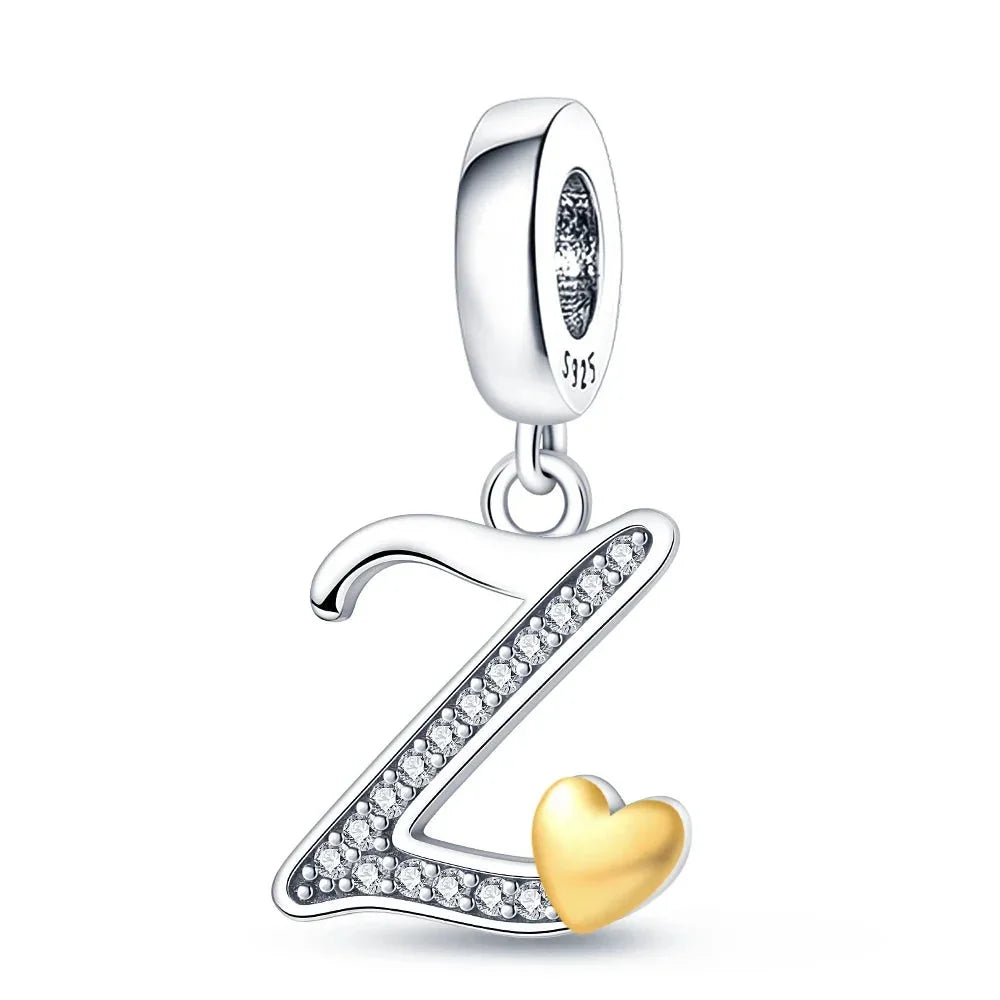 Spell It Out with Style: Alphabet Charms for Bracelets (925 Silver)