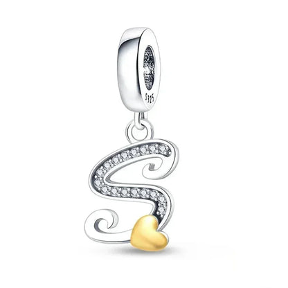 Spell It Out with Style: Alphabet Charms for Bracelets (925 Silver)