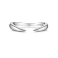 925 Sterling Silver Gold Talon Open Ring