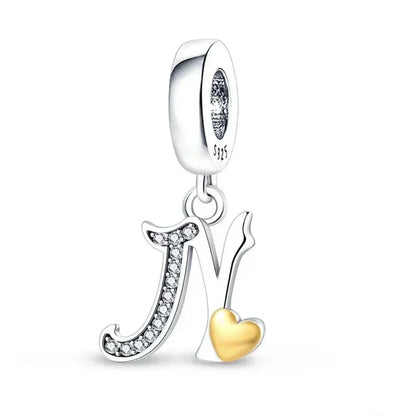 Spell It Out with Style: Alphabet Charms for Bracelets (925 Silver)