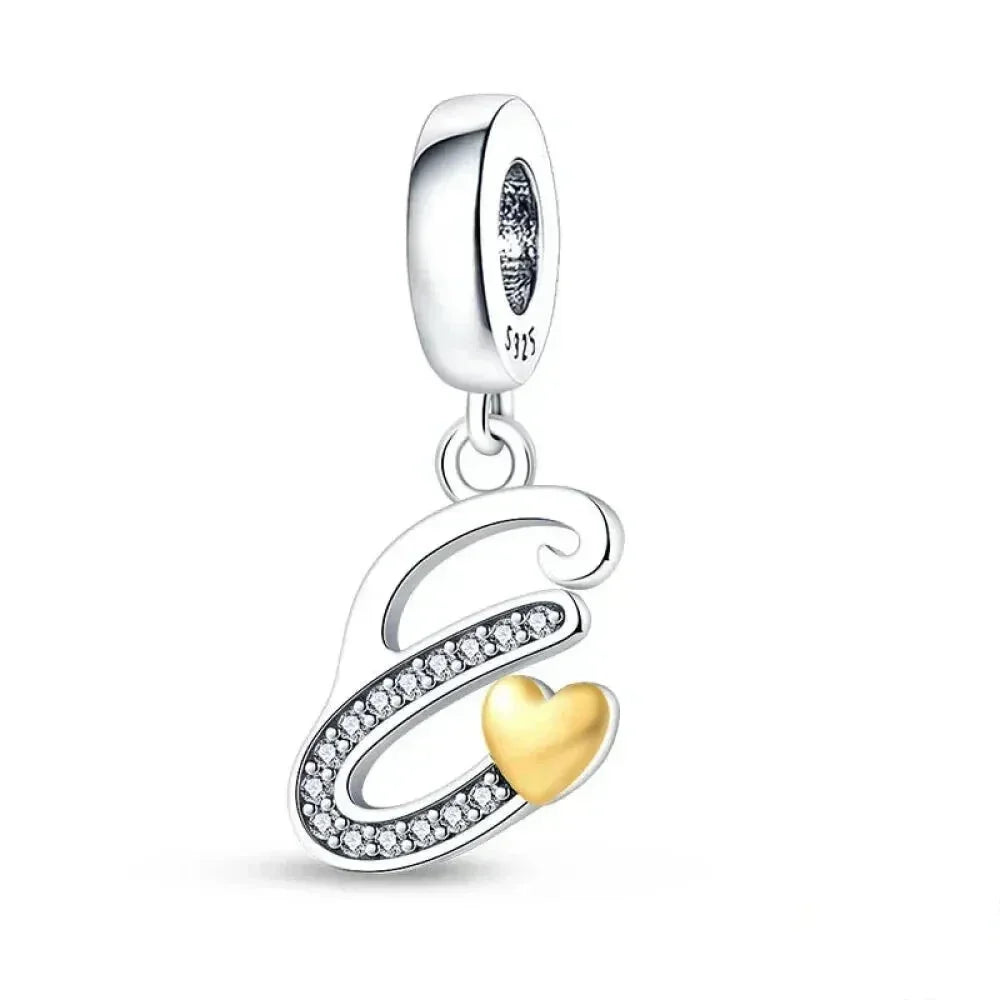 Spell It Out with Style: Alphabet Charms for Bracelets (925 Silver)