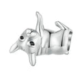 Genuine 925 Sterling Silver Pet Dog Charm For Bracelet - Poodle Dachshund Pendant