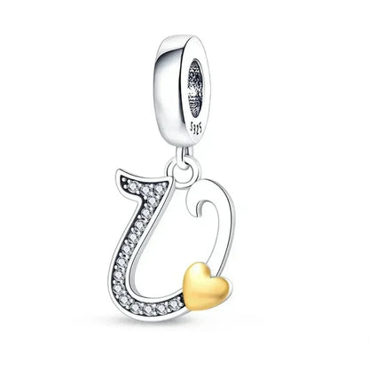 Spell It Out with Style: Alphabet Charms for Bracelets (925 Silver)