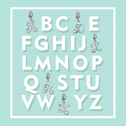Chic And Timeless 925 Sterling Silver Initial Pendant Necklace | Platinum Plated Vintage Letter A To Z | Women'S Fine Jewelry