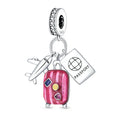 Lavender Dreams Sterling Silver Travel Charm