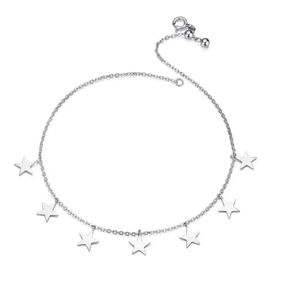 925 Sterling Silver Geometric Minimalist Anklets - Elevate Your Summer Style With Sct011