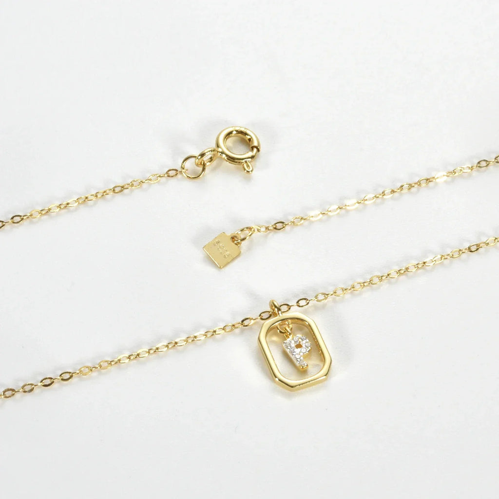 Sterling Silver Initial Necklace