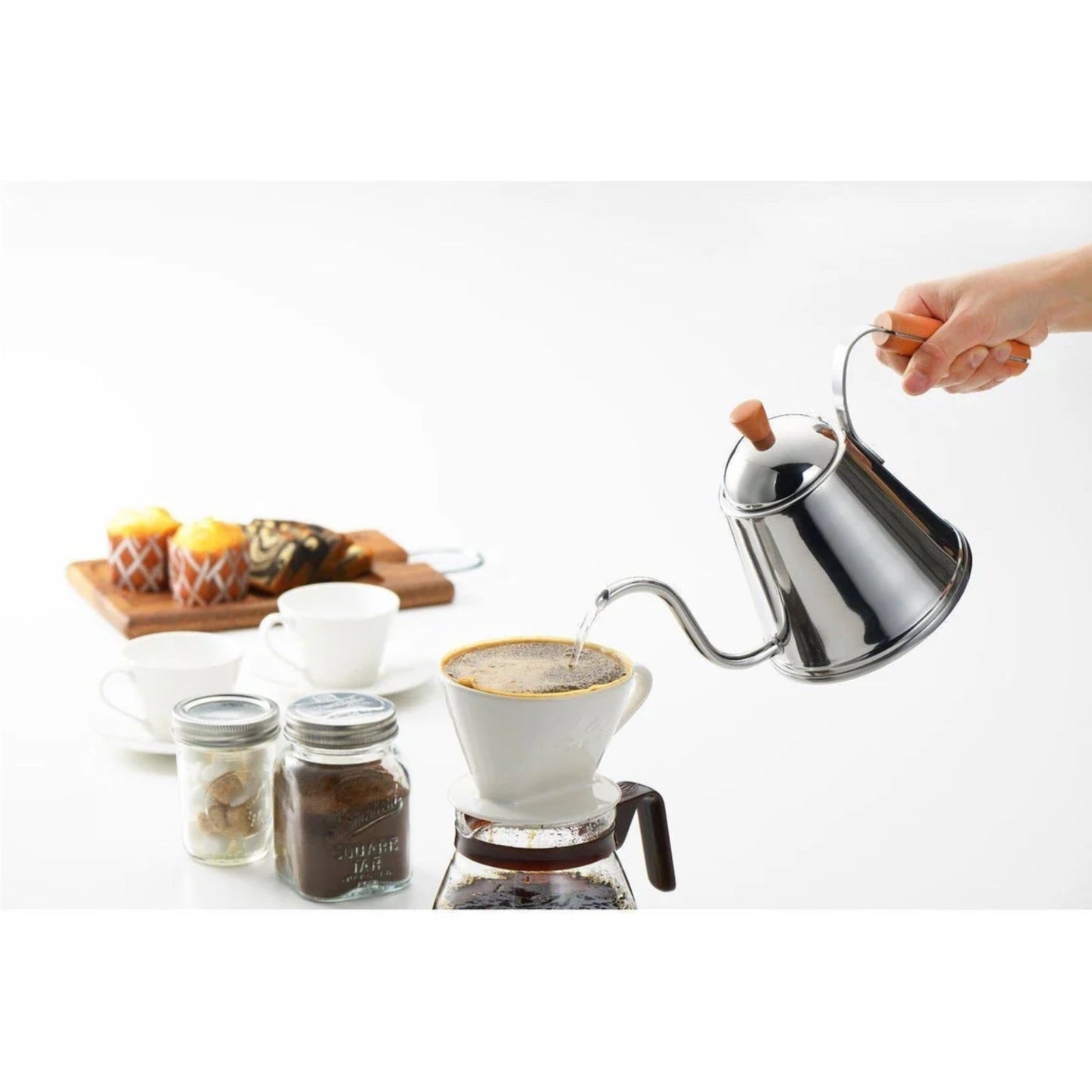 Yoshikawa Café Time Drip Kettle – Japanese Gooseneck Pour-Over Kettle