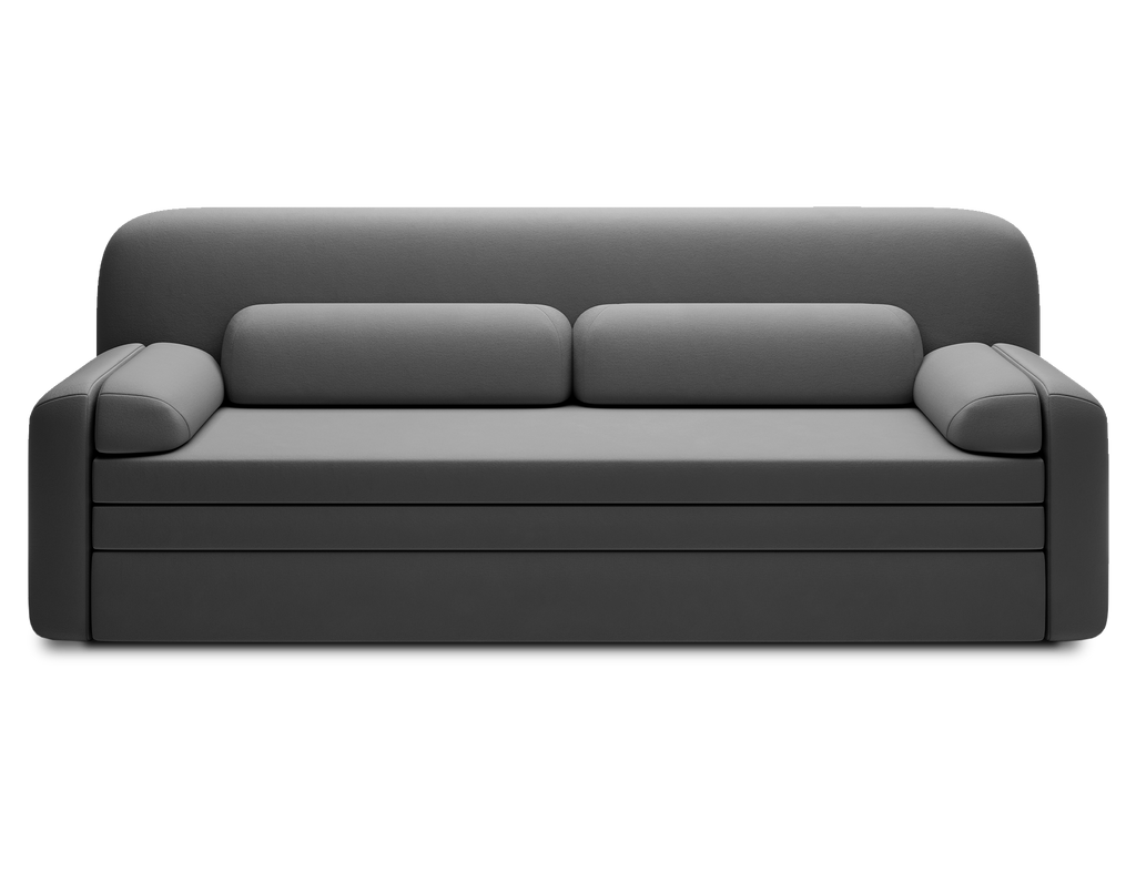 Elioss 3 Seater Storage Sleeper Sofa - Dark Grey