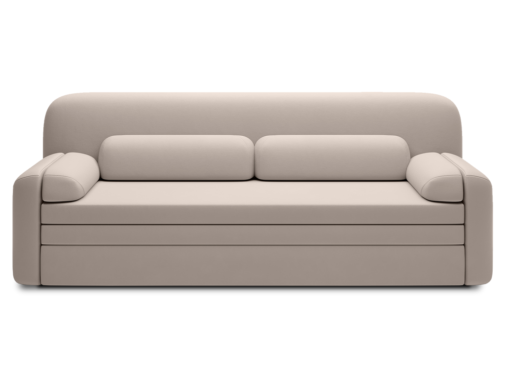 Elioss 3 Seater Storage Sleeper Sofa - Beige