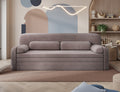 Elioss 3 Seater Storage Sleeper Sofa - Fudge Brown