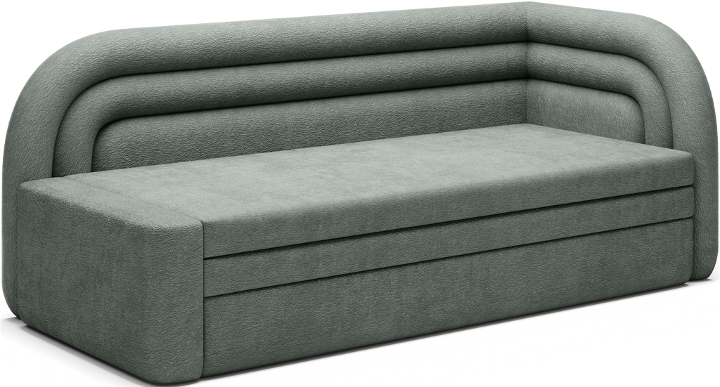Fabillo Storage Sleeper Sofa - Moss Green