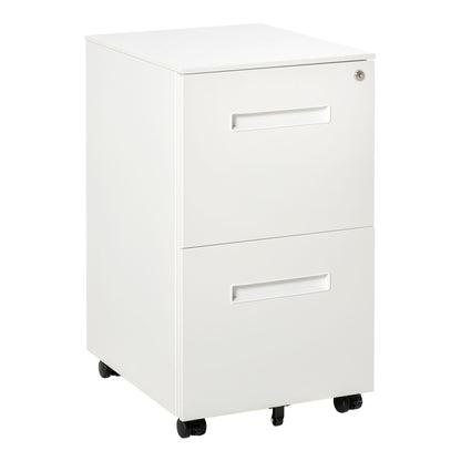 File Cabinet, Vertical Filing Cabinet with Adjustable Partition for A4 Letter Size, Lockable for Office, Black