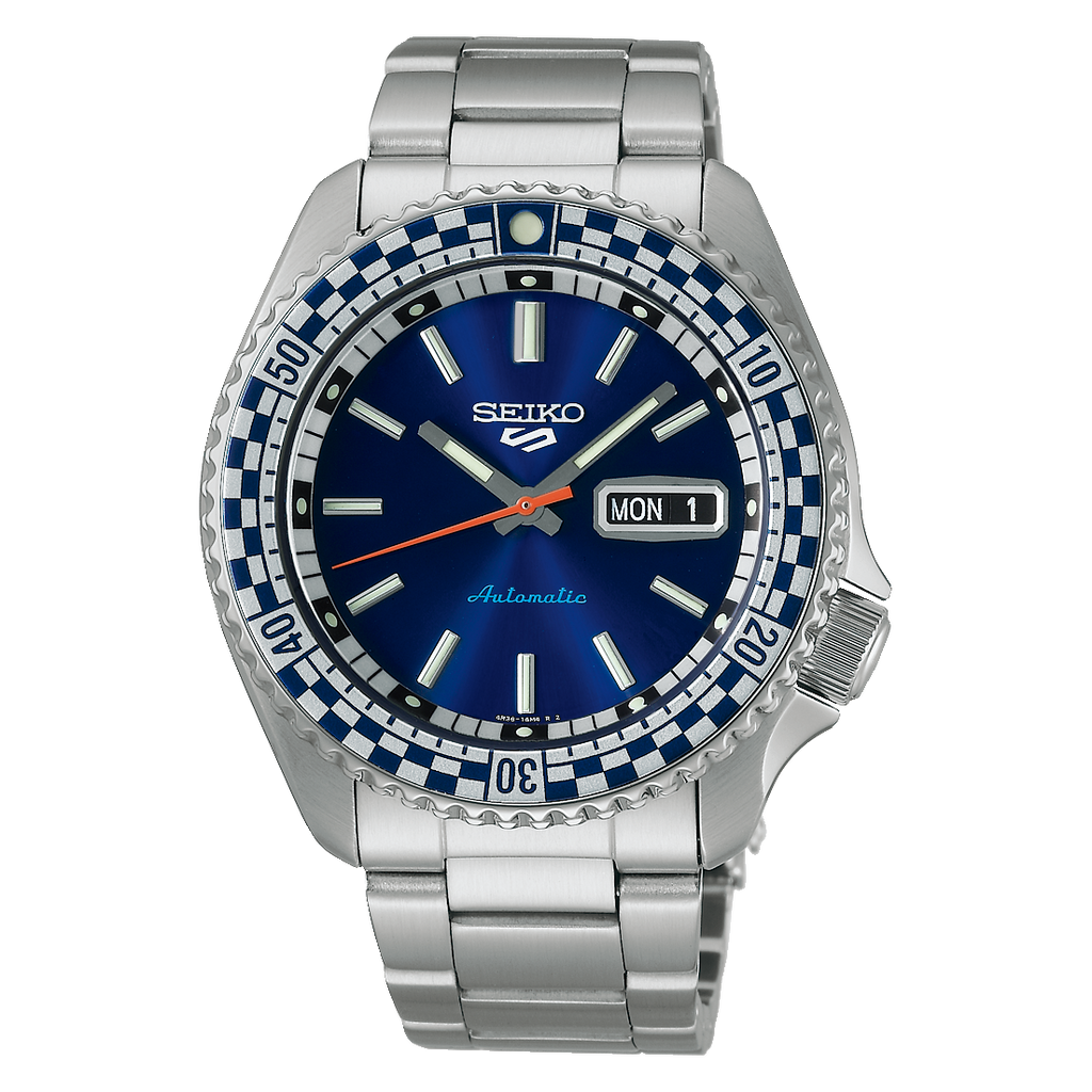 SEIKO 5 Sports 'Checker Flag' Special Edition Automatic Blue | SRPK65