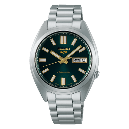 SEIKO 5 Sports SNXS Vintage Gold Collection in Green Tie | SRPL57K1